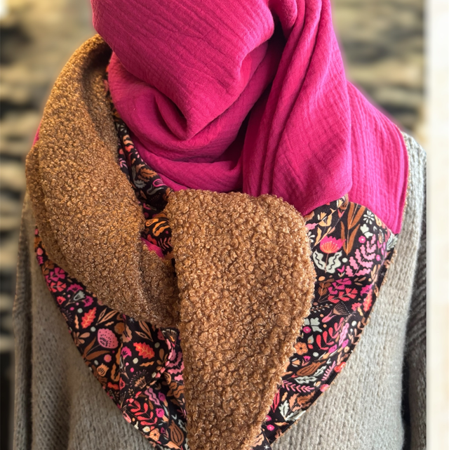 ÉCHARPE BAIE SAUVAGE – Collection Jardin Secret