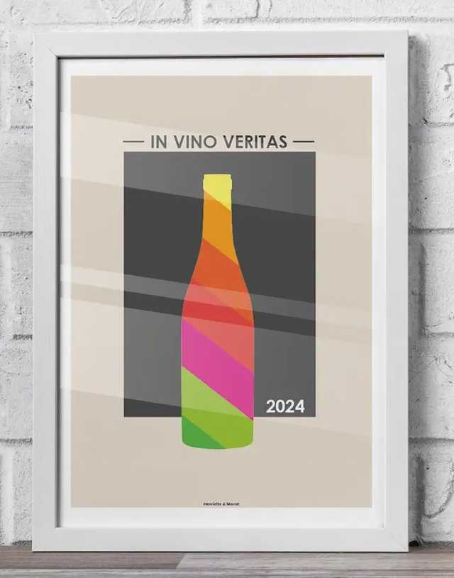 17 - Carte postale vin style vintage