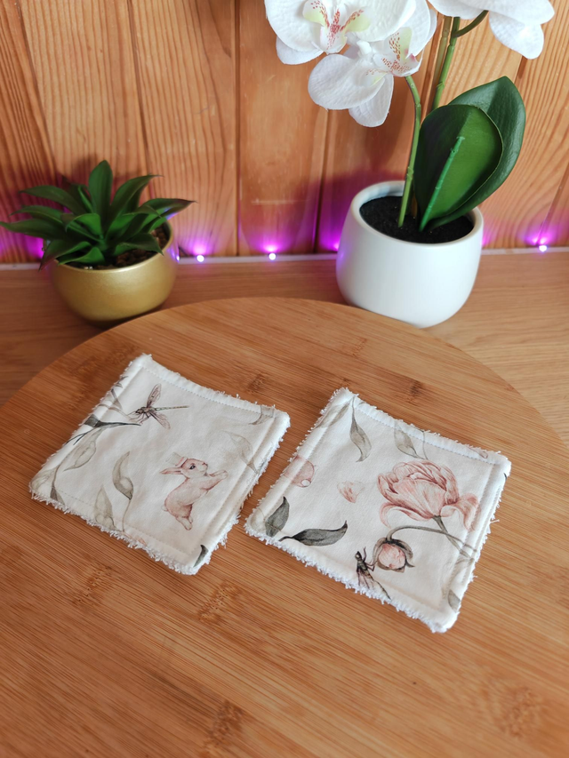 Lot Lingettes fleur de coton