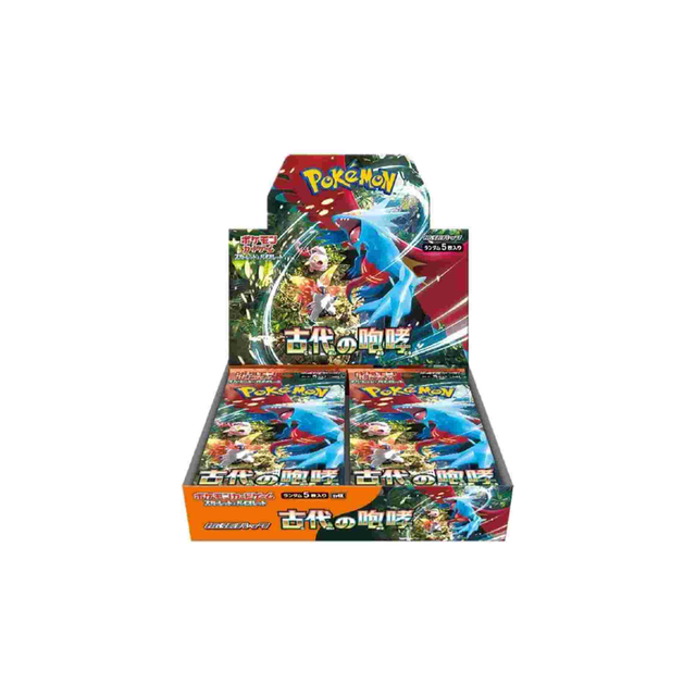 Japanese Booster Box &quot;Ancient Roar&quot; Set sv4K Display- Pokémon Jap  