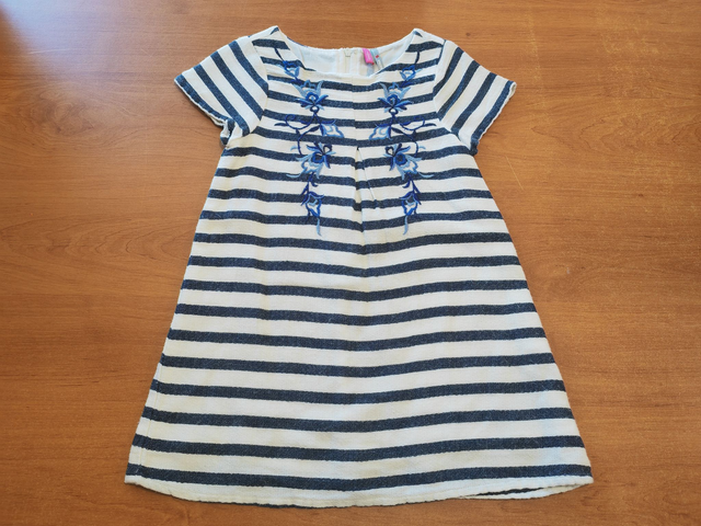 Robe rayée en 3 ans