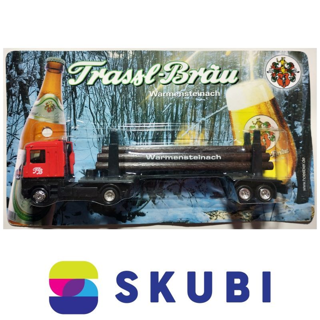 Reklamní kamion Renault - Frassl-Bräu Warmensteinach - transport dřeva - model 1:87 H0
