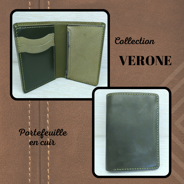 VERONE portefeuille - Vert armée