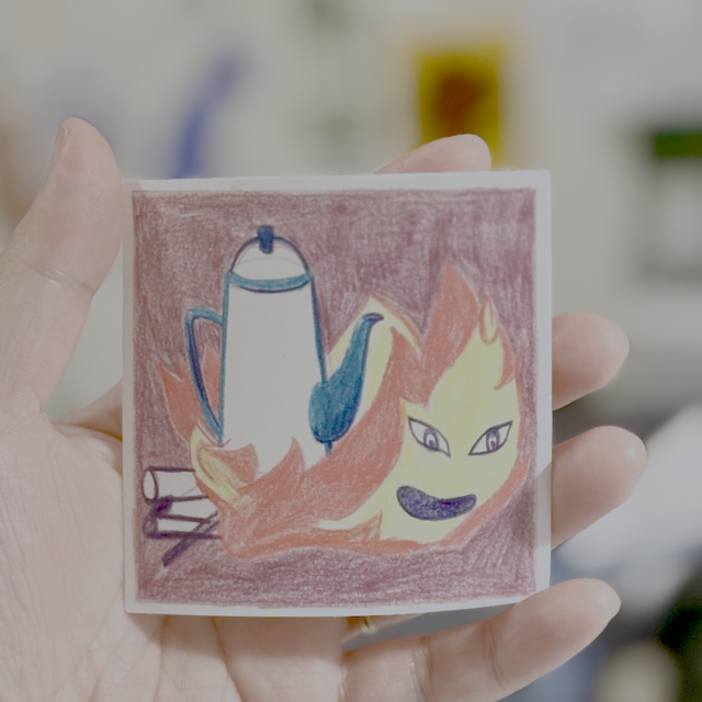 Sticker inspiration calcifer mat