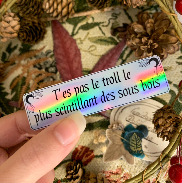 Sticker Holographique - Troll scintillant