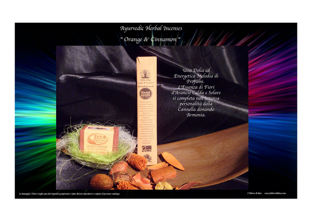 Orange & Cinnamon - Ayurvedic Herbal Incenses - Divine Leaving