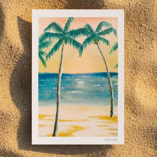 Aquarelle medium - les Salines - reproduction