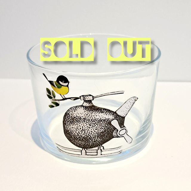 Photophore "Piaf sur Hélico"