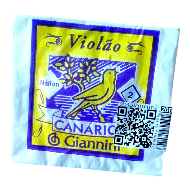 206 - Corda 2ª SI Avulsa Violão Nylon Canário Cód,206