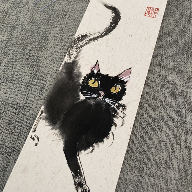 Original hand painted cat bookmark 🐈🐱