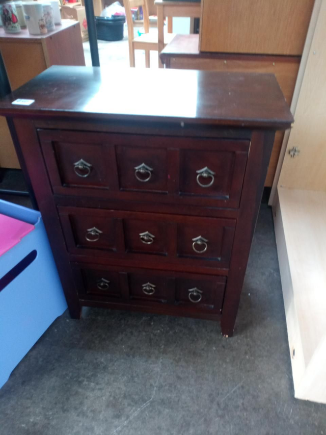 Little dark hardwood drawers