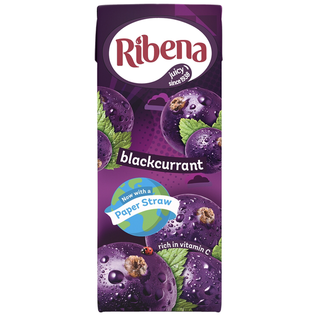 Ribena Blackcurrant Juice Drink Carton 250ml