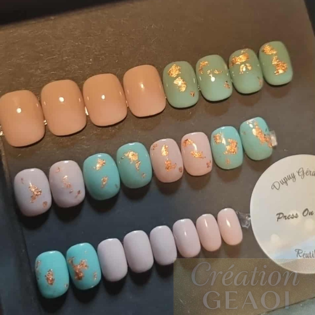 Mix kat copper leaves little carré xs