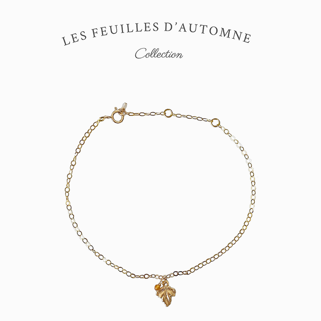 Bracelet en gold filled - Les feuilles d&#039;automne