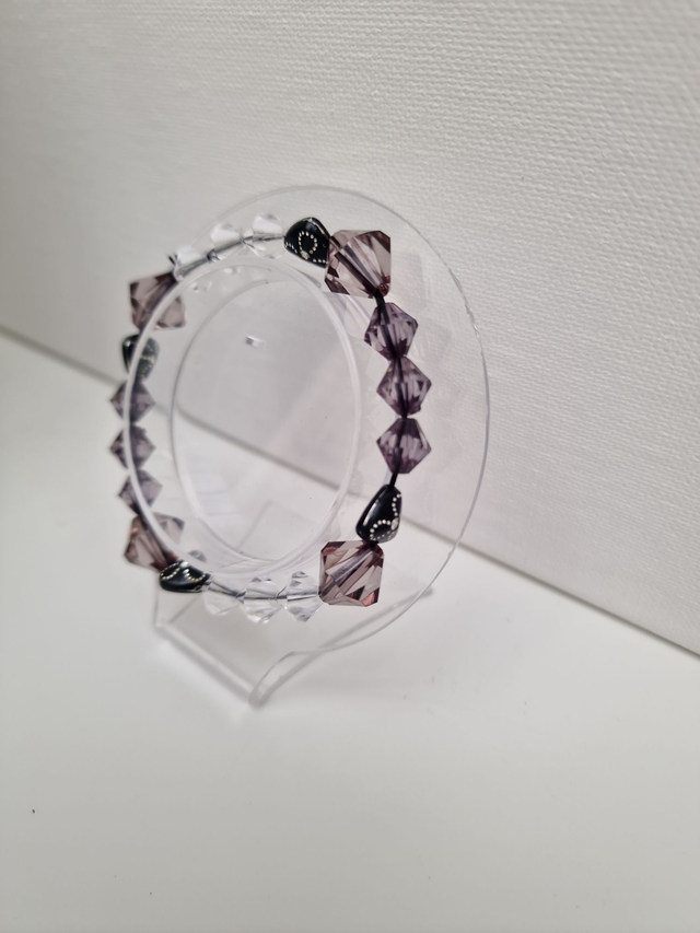 Parure Bijoux Trois Pièces Noires Blanches