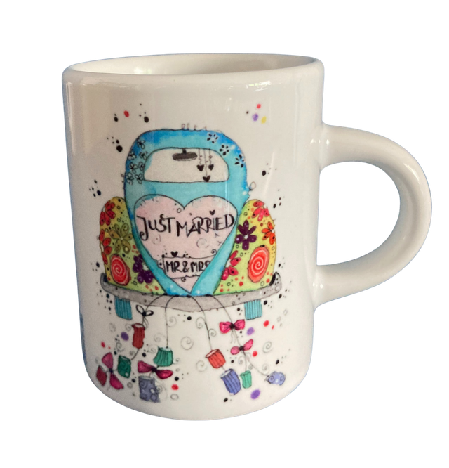 Keramiktasse "Just Married"