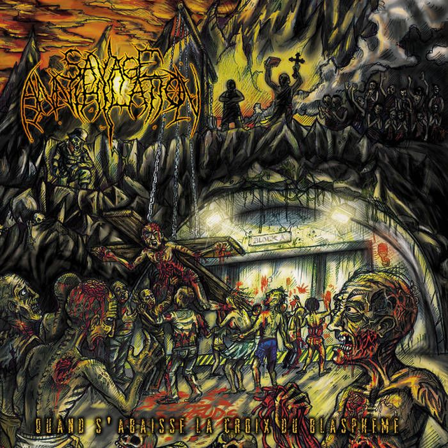 SAVAGE ANNIHILATION : Quand S'abaisse La Croix Du Blasphème (2017) Black LP
