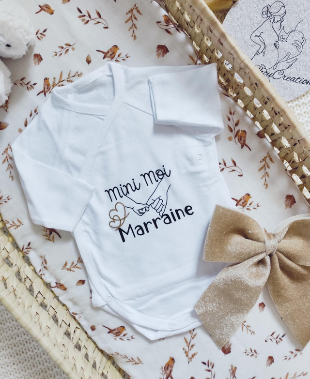 Body croisĂ© " Mini moi et marraine" đ