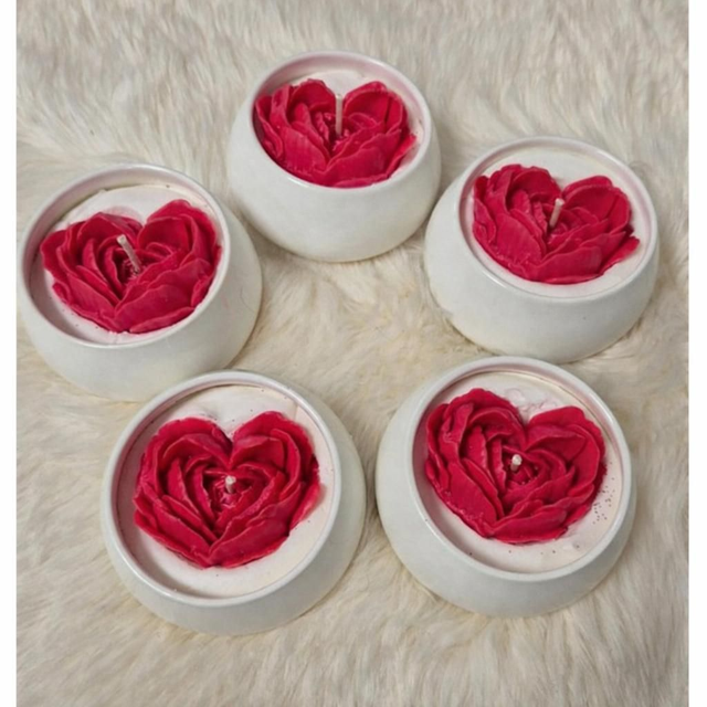 Bougie Coeur de Rose