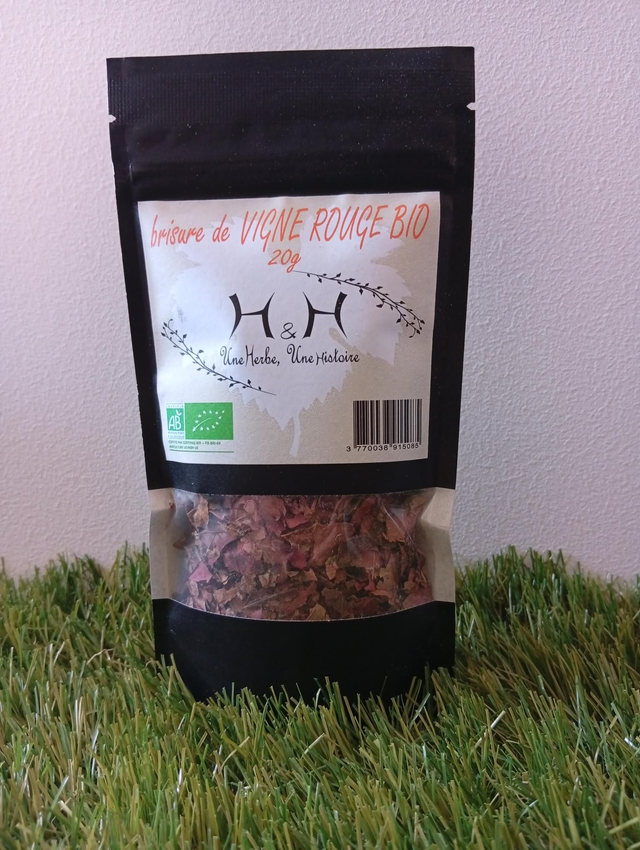 Brisure de vigne rouge bio