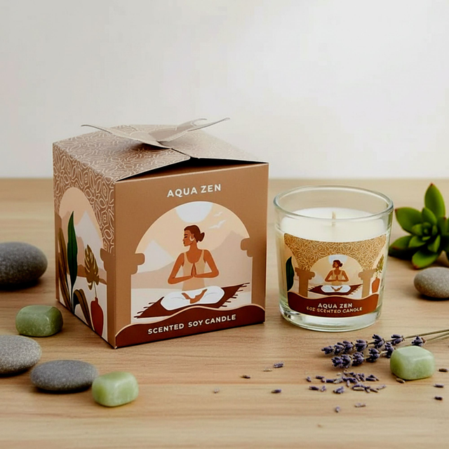 Moonshine Yoga Aqua Zen Candela in Cera di Soia