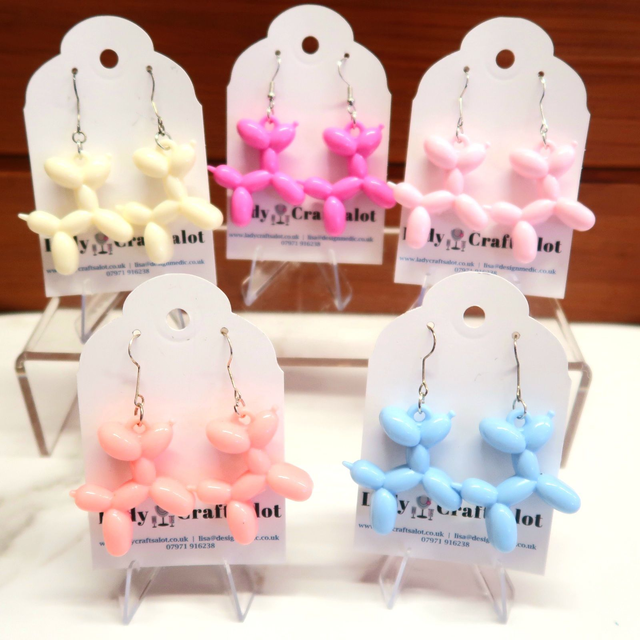 Balloon Dog Earrings