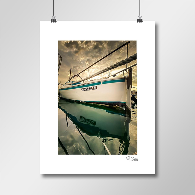 Affiche « Reflet à quai »