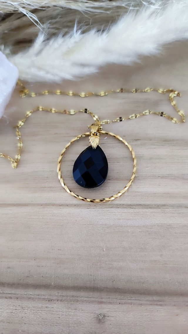 Collier "Évidence" Onyx