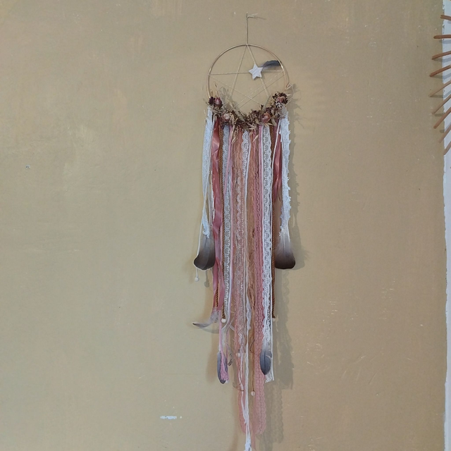 Attrapes-rêves rose Petit modèle