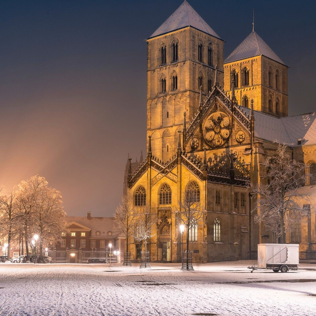Domtürme im Schnee