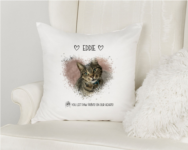 Personalised Pet Cat Photo Memorial Cushion