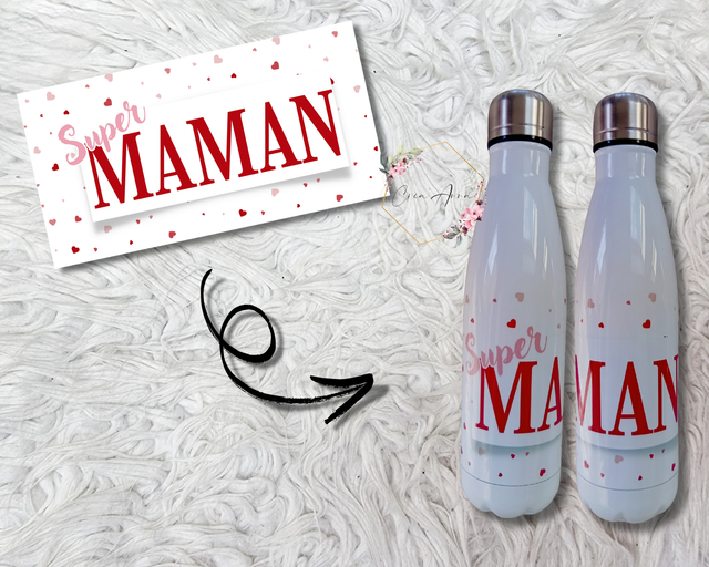 Bouteille isotherme 500 ml Super Maman