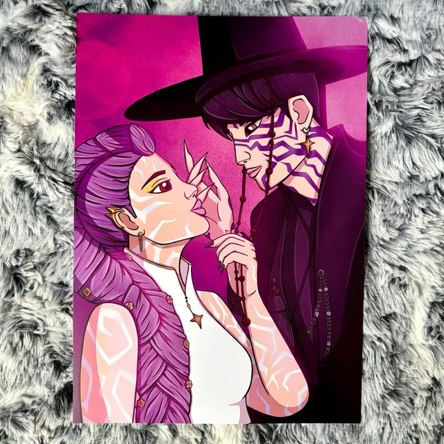 Rumi and Jinu (KPop Demon Hunters) A4 Print