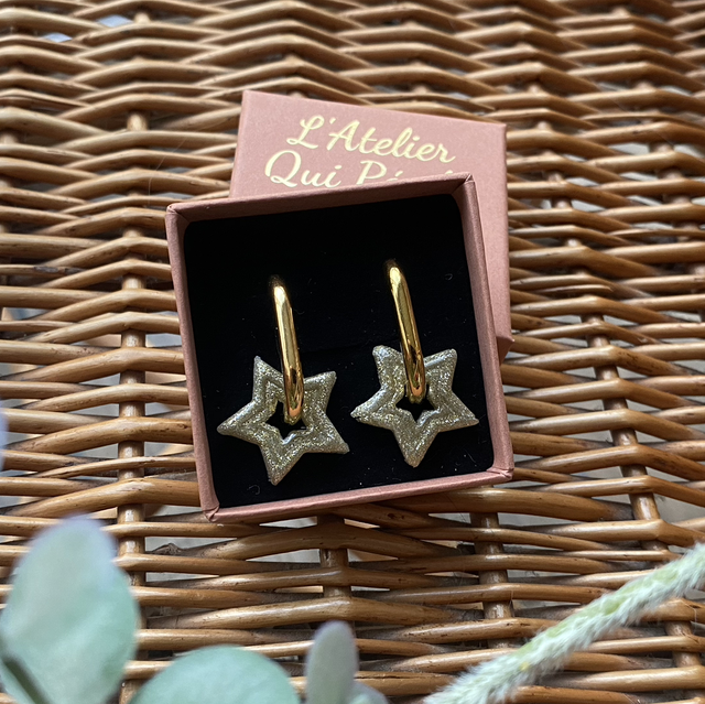 Stellines Doré pailleté 