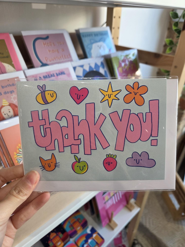 Cute Shapes Thank You Greetings Card - MD-011