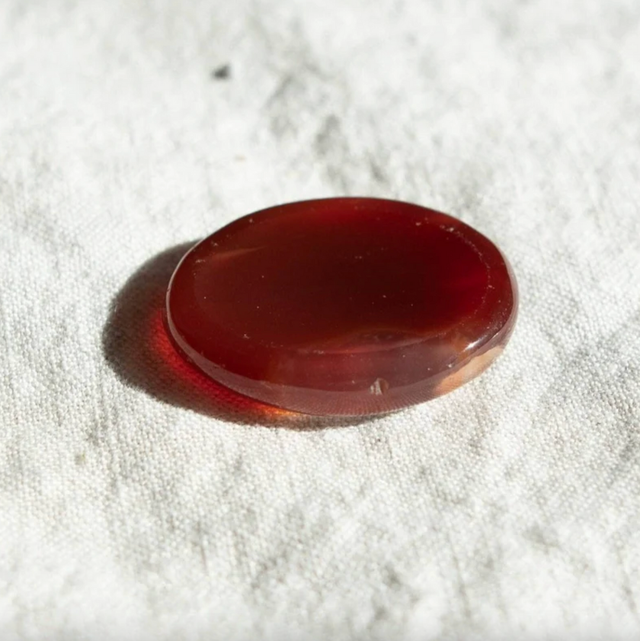 Daumenstein gross Red Achat 