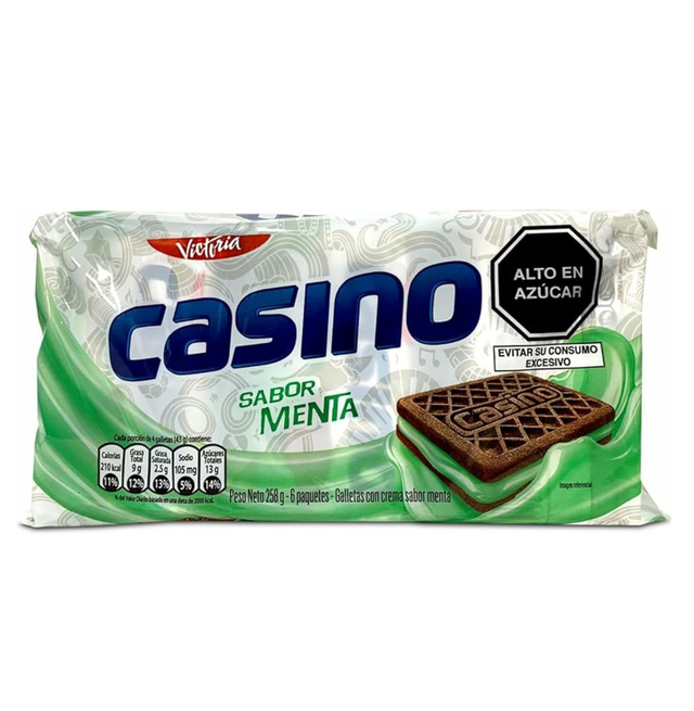 Galletas Casino Menta Pack x6