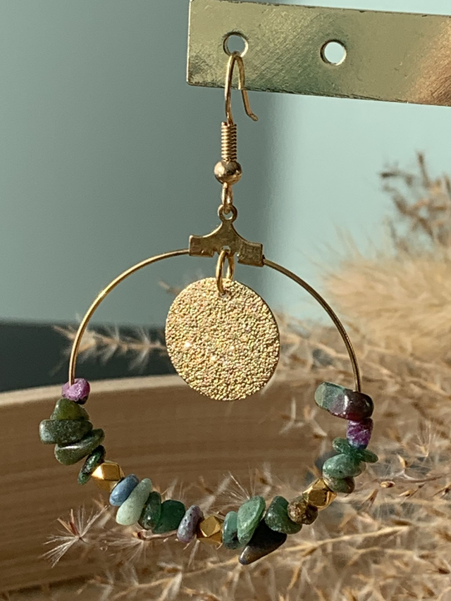 Créoles Eclora Lumina Rubis zoisite