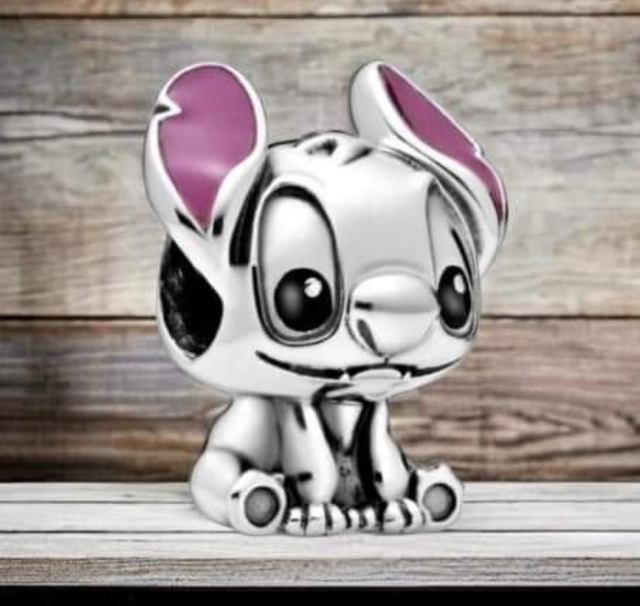 Bracelet Pandolith Lépidolite et son petit Stich