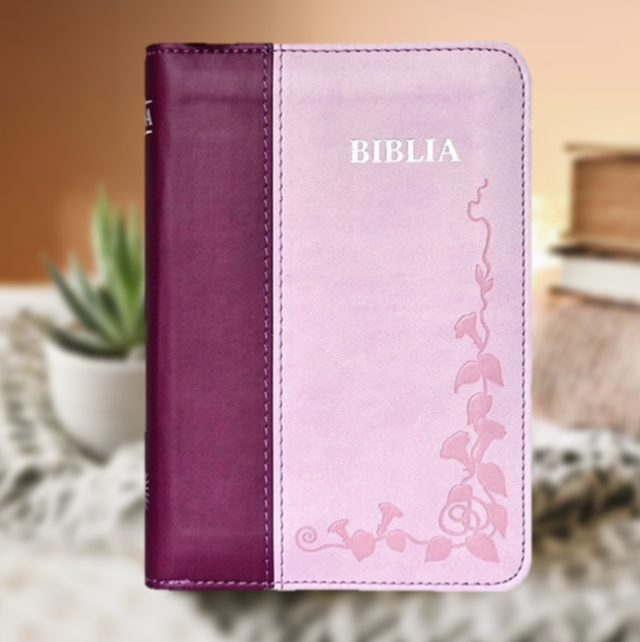 Biblia foarte mica, roz