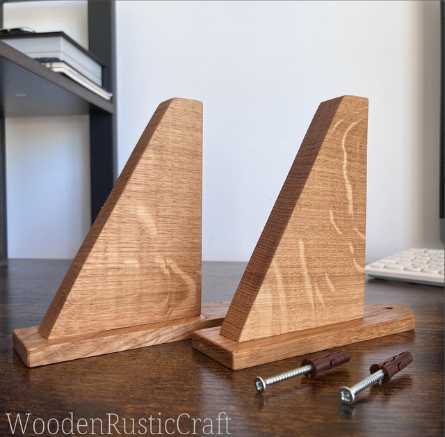 Pair of Wooden Shelf Brackets