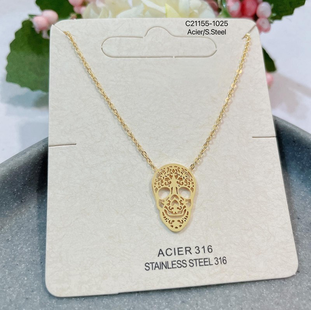 Collier tête de mort