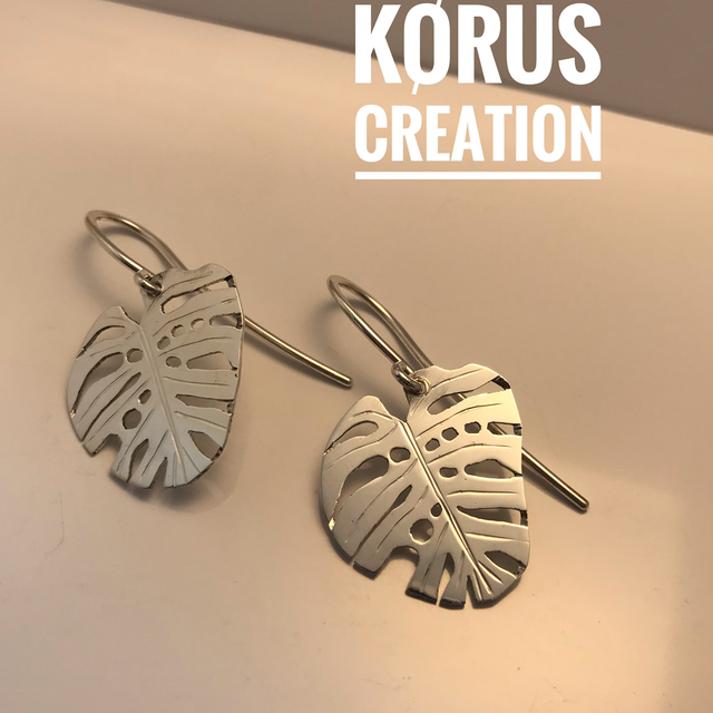 BO Feuille tropicale pendantes