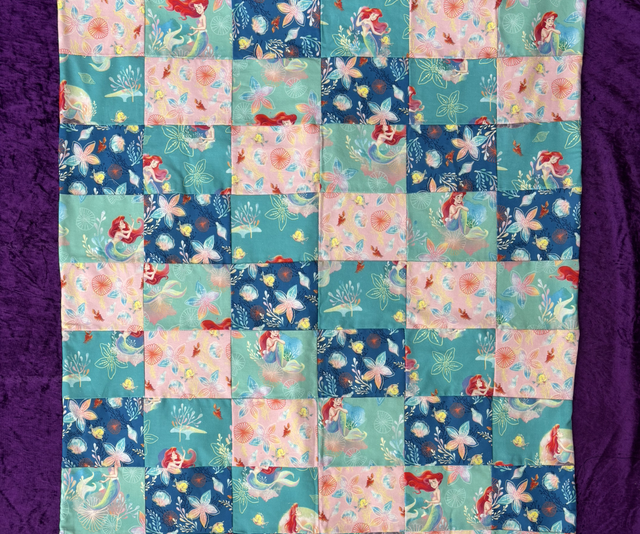 Quilt Baby/Lap Quilt - Little Mermaid