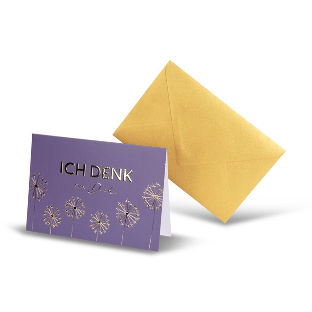 Karte " Ich denk an Dich"