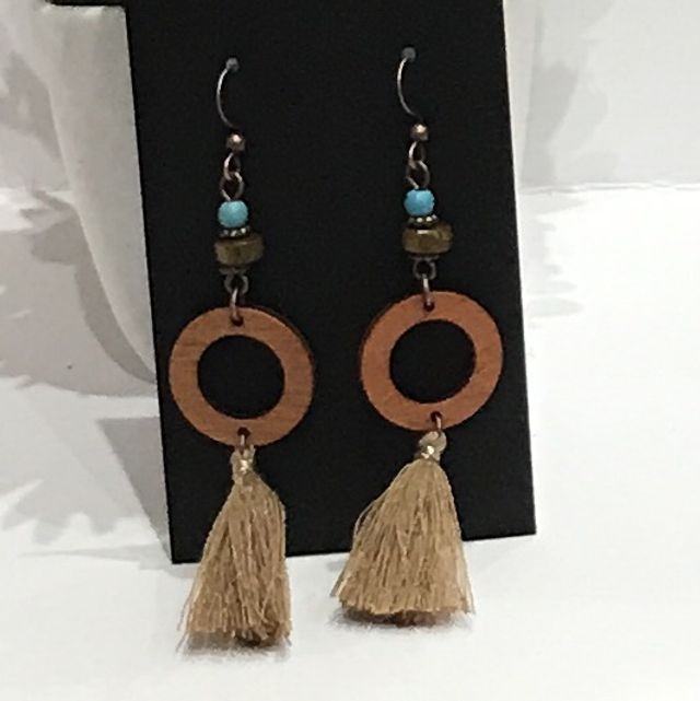 Brown Dangling Earrings- BRDE33