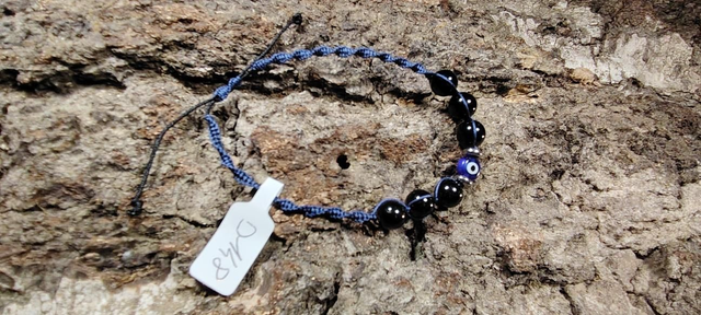 Bracelet macramé mauvais oeil 