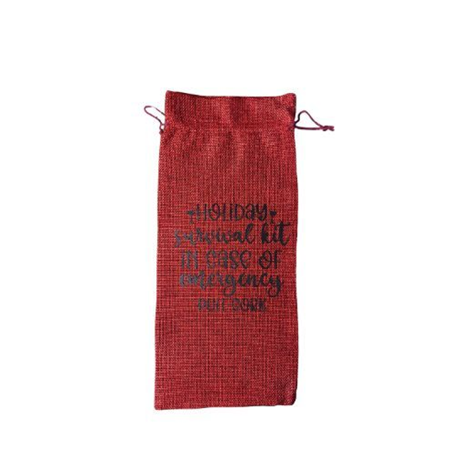 Eco-Friendly Jute Wine Gift Bag – Burlap Bottle Carrier
