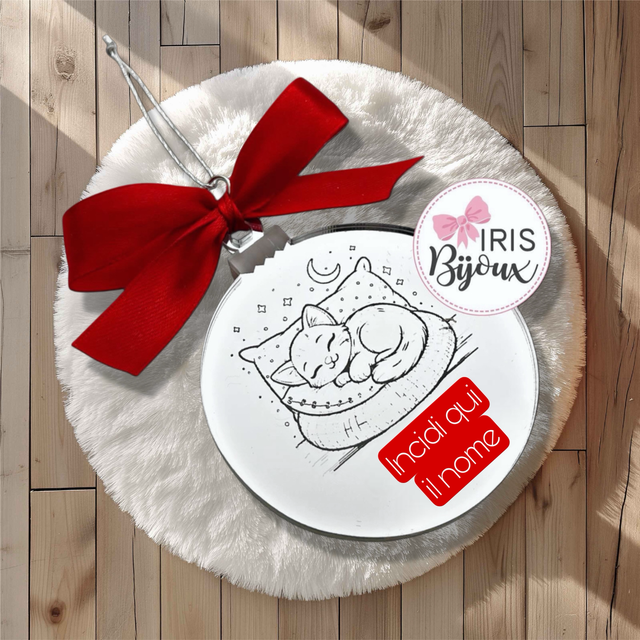 Decorazione natalizia gattino