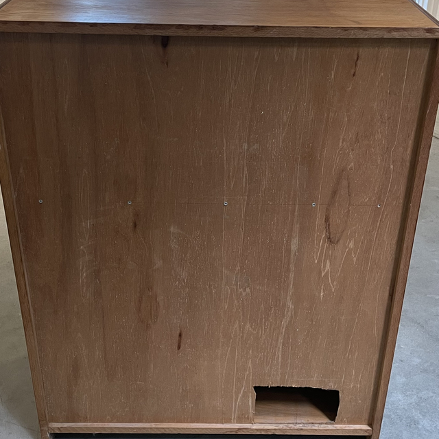 Vintage secretaire van eikenhout